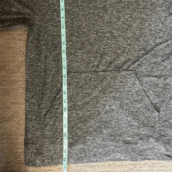 Outdoor Voices Cloud Knit Unisex Heather Charcoal Grey Hoodie - Picture 6 of 6